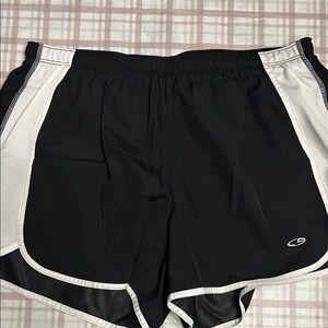 Champion Ladies Athletic Shorts in Black and White